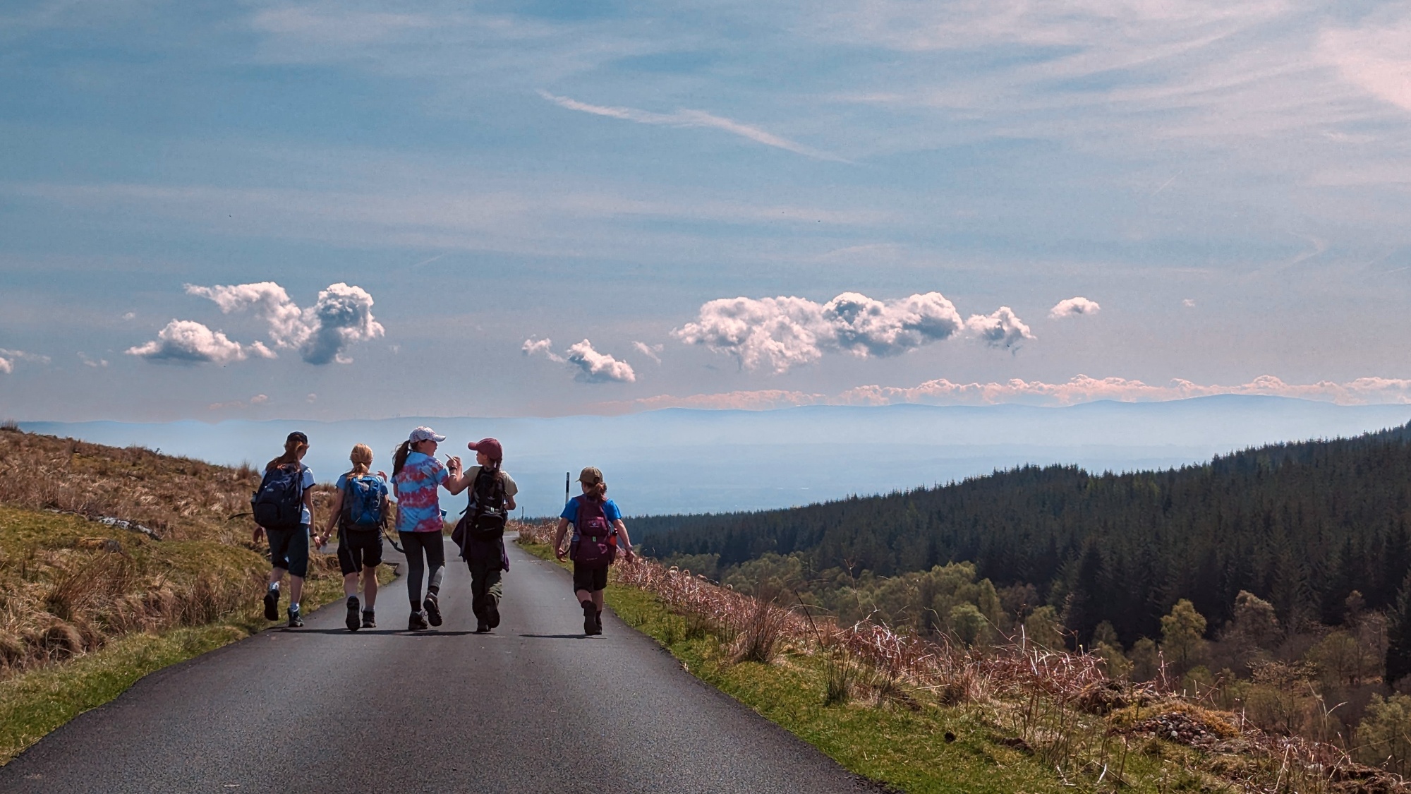 Ard Challenge walk through the hills in Perthshire